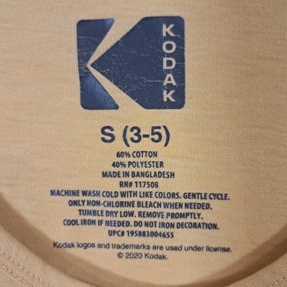 Junior's Small (3-5) Yellow Kodak Logo Tank - Picture 3 of 3